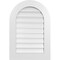 Ekena Millwork Round Top Surface Mount PVC Gable Vent: Functional, w/ 3-1/2"W x 1"P Standard Frame, 22"W x 32"H GVPRT22X3201SF - alternate 1